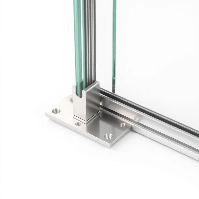 Mola Dorma BTS-75R Completa "T" ESP INOX — Mola de piso Dorma BTS-75R completa, com tampa em aço inox espelhado para portas de vidro.